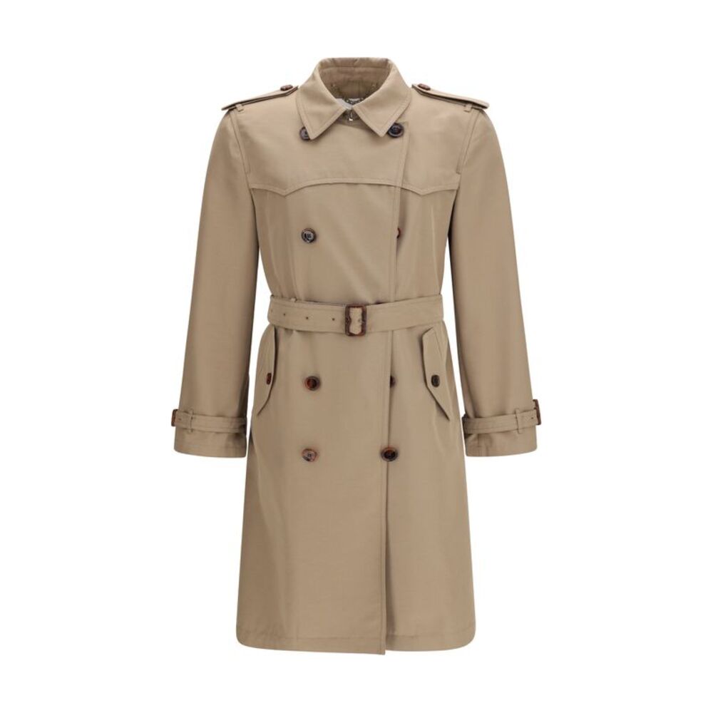 Burberry Men Double-Breasted Belted Trench - Picture 1 of 3